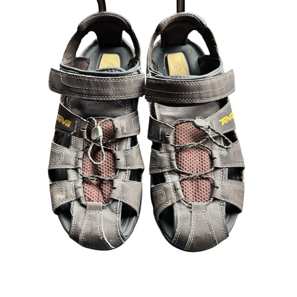Teva Men’s 11 Closed Toe Sport Sandals Water-Ready, ShockPad Brown Hiking Shoes main image 6